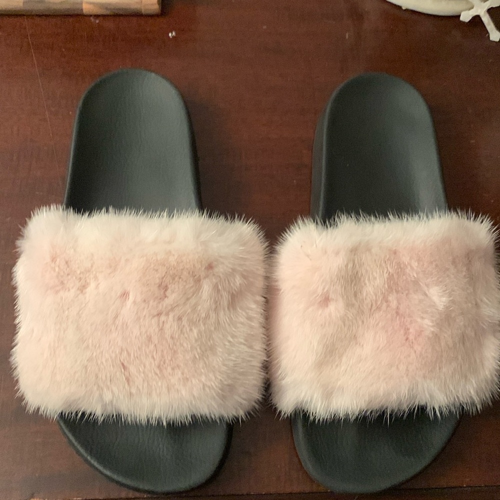 Givenchy Pink Mink Slide sandals Sz 8